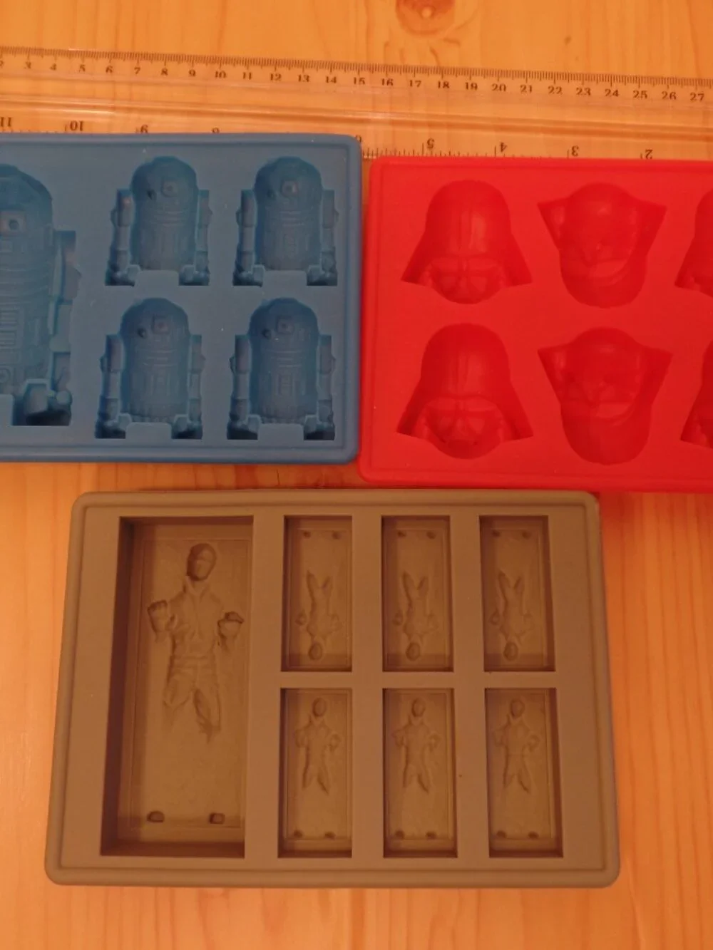 Star Wars Silicone Molds Candy Ice Chocolate Wax Melts Soap Set of 3 Trays